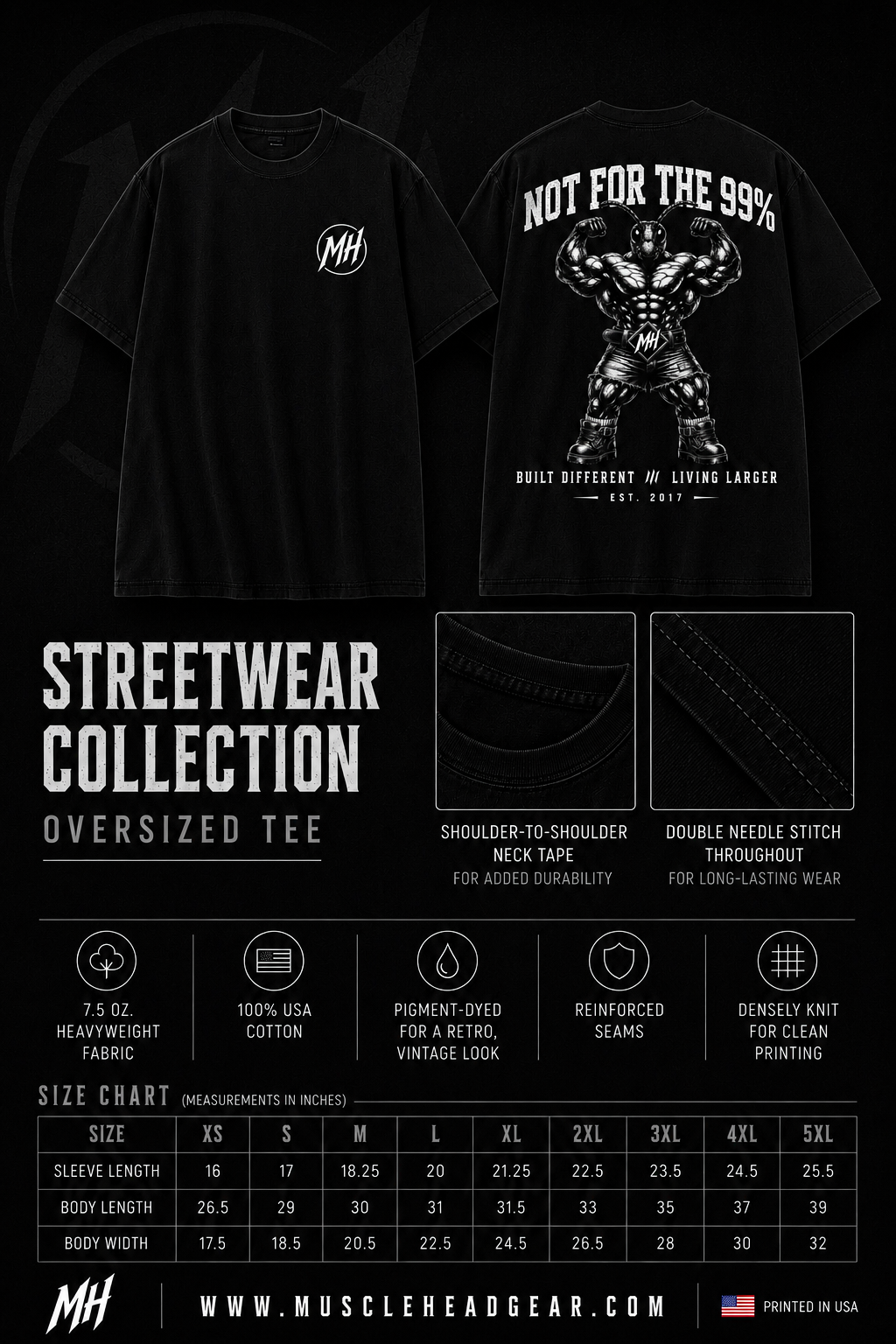 NOT FOR THE 99% Oversized Tee