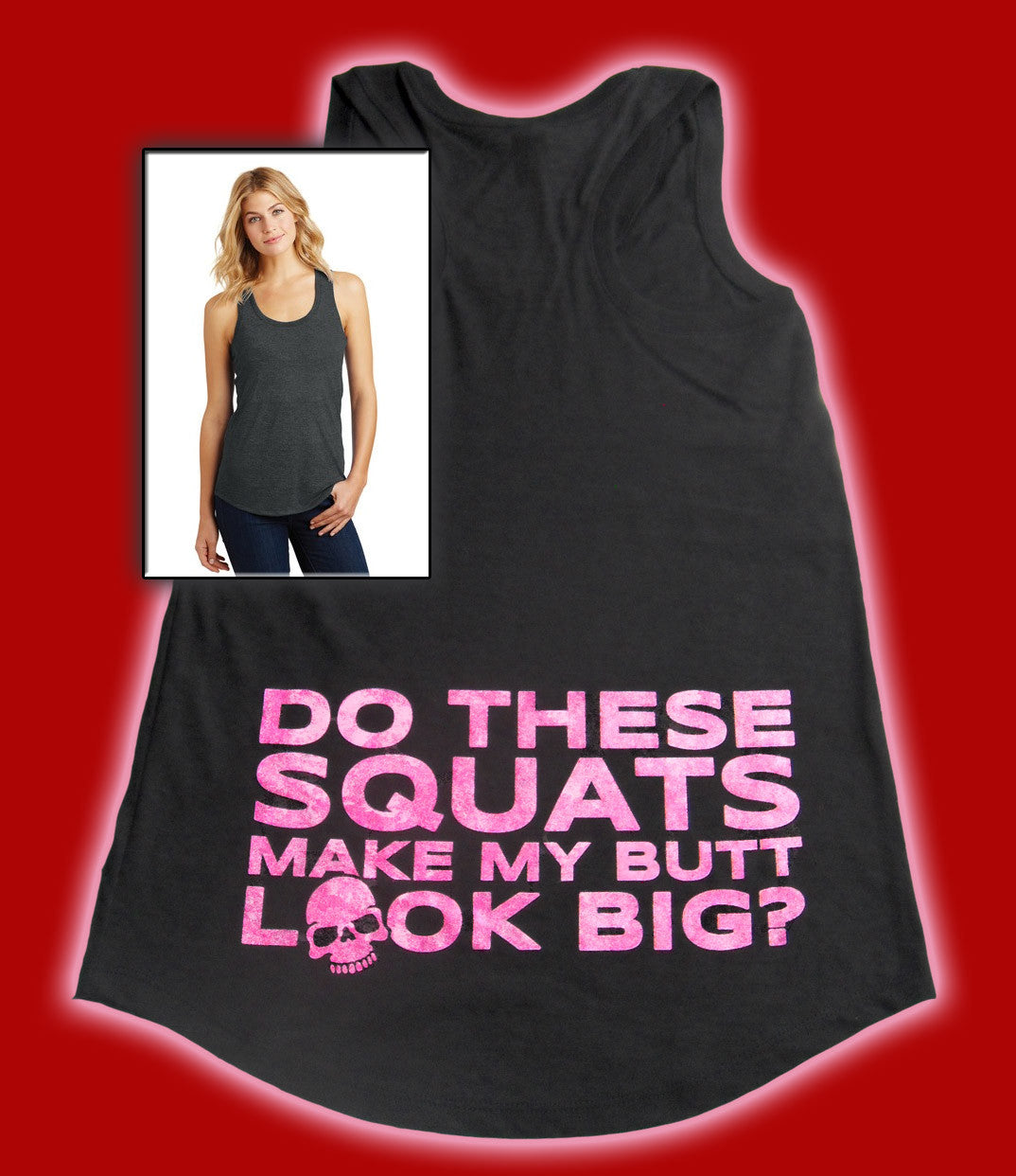 Ladies Perfect TriBlend Racerback Squat Tank