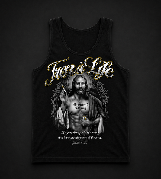Tren Is Life Jacked Jesus Tank