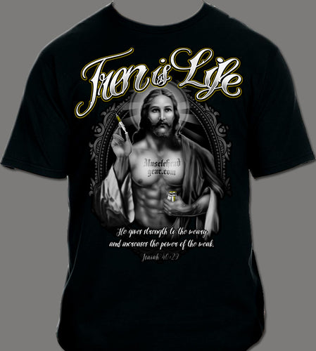 Tren Is Life Jacked Jesus T Shirt