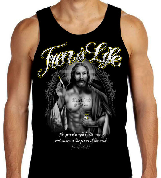 Tren Is Life Jesus Tank Top