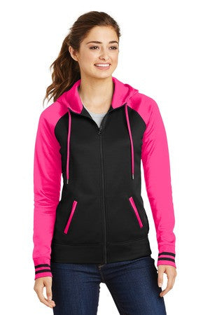 Ladies Squats Butt 100% Polyester Full Zip Hoodie